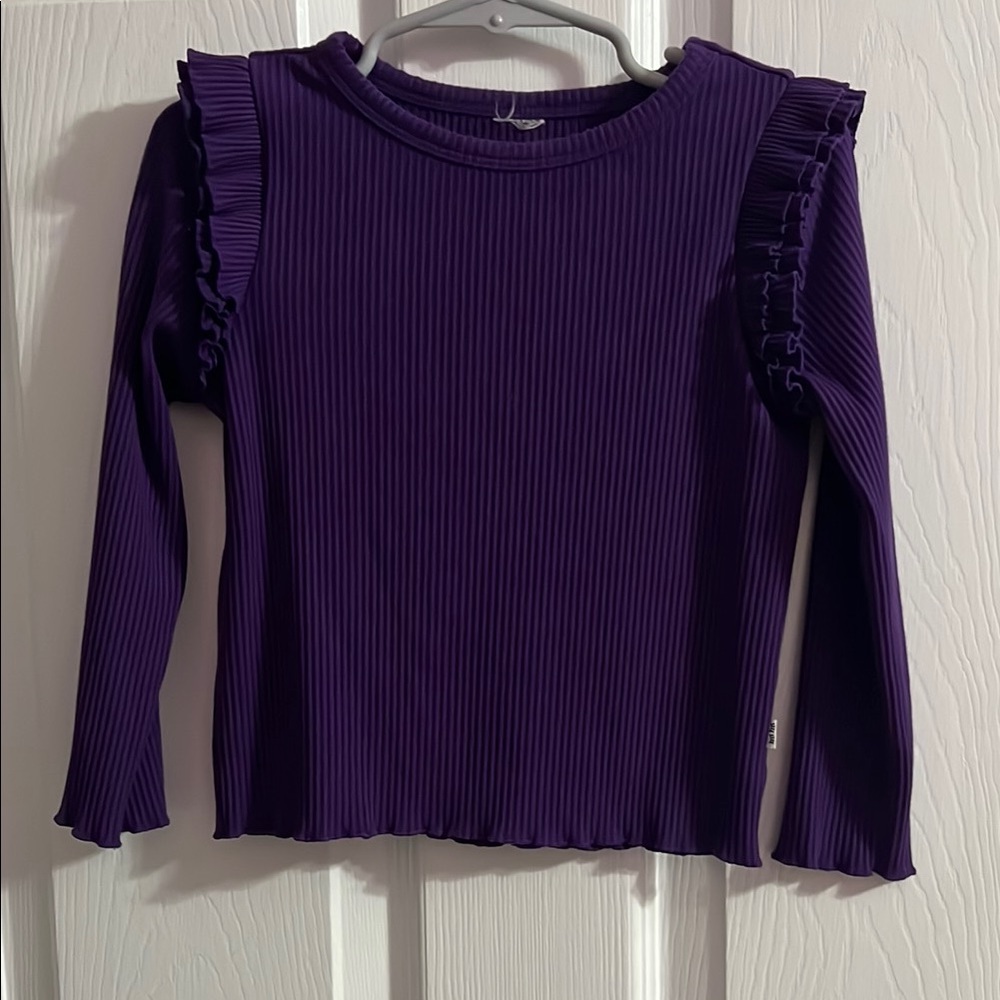 Little Sleepies Play Ruffled Long Sleeve Top